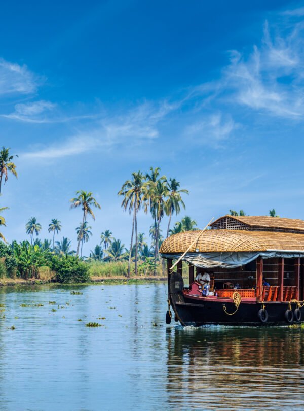 Houseboat on Kerala backwaters, India