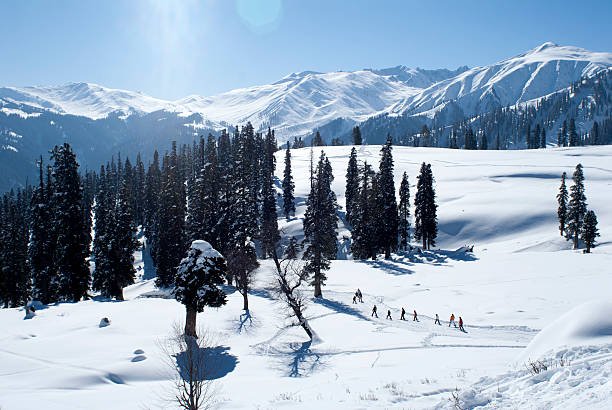 Beautiful Skiing Resort of Gulmarg in Kashmir – India