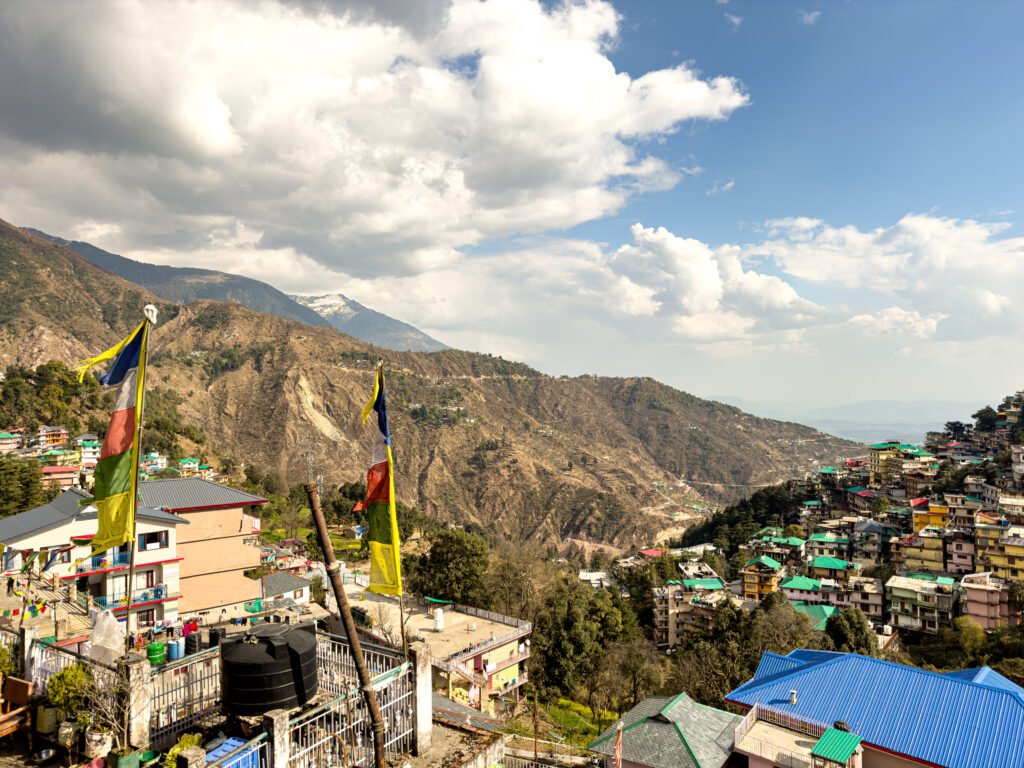 View of Mcleodganj, Dharamsala in Himachal Pradesh