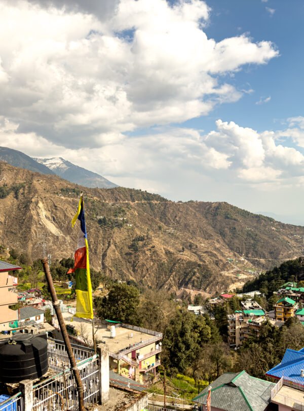 View of Mcleodganj, Dharamsala in Himachal Pradesh