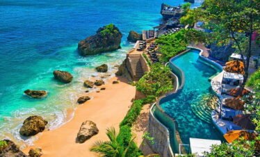 Cultural temples and lush greenery in Bali, Indonesia